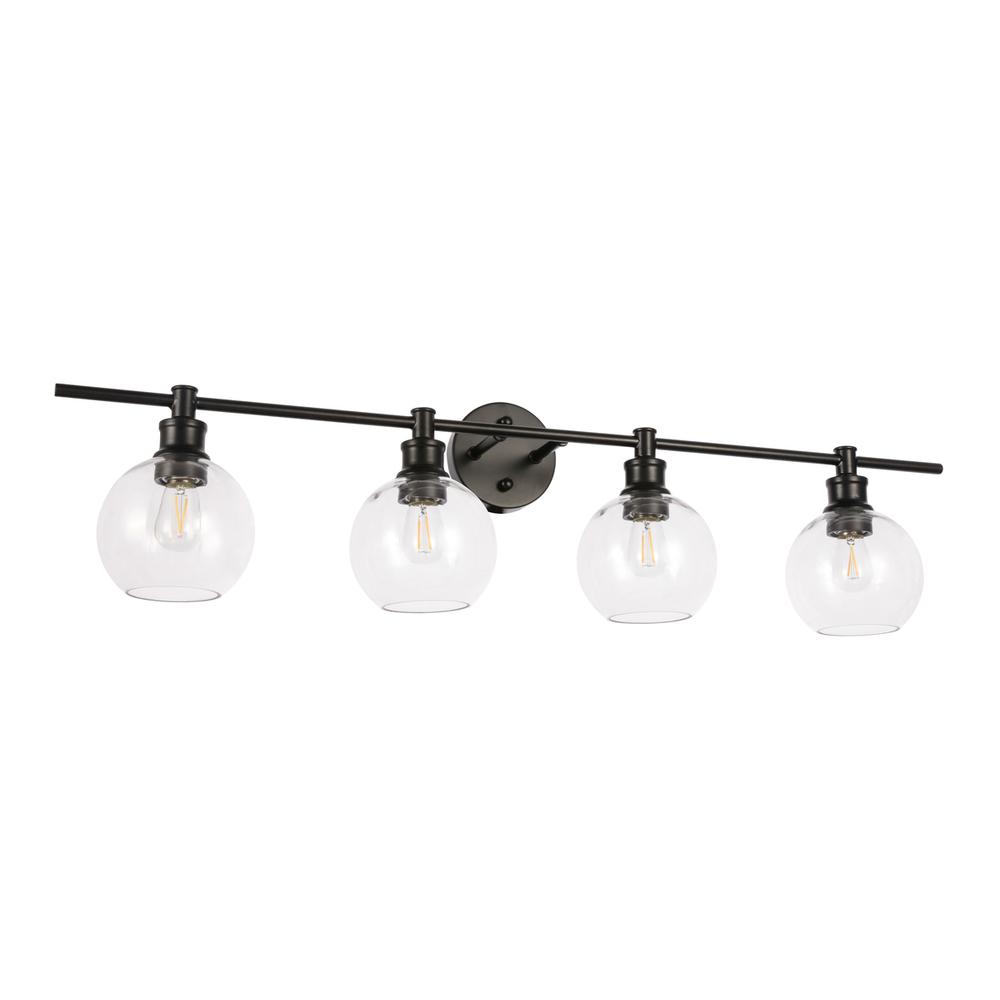 Collier 4 light Black and Clear glass Wall sconce. Picture 11