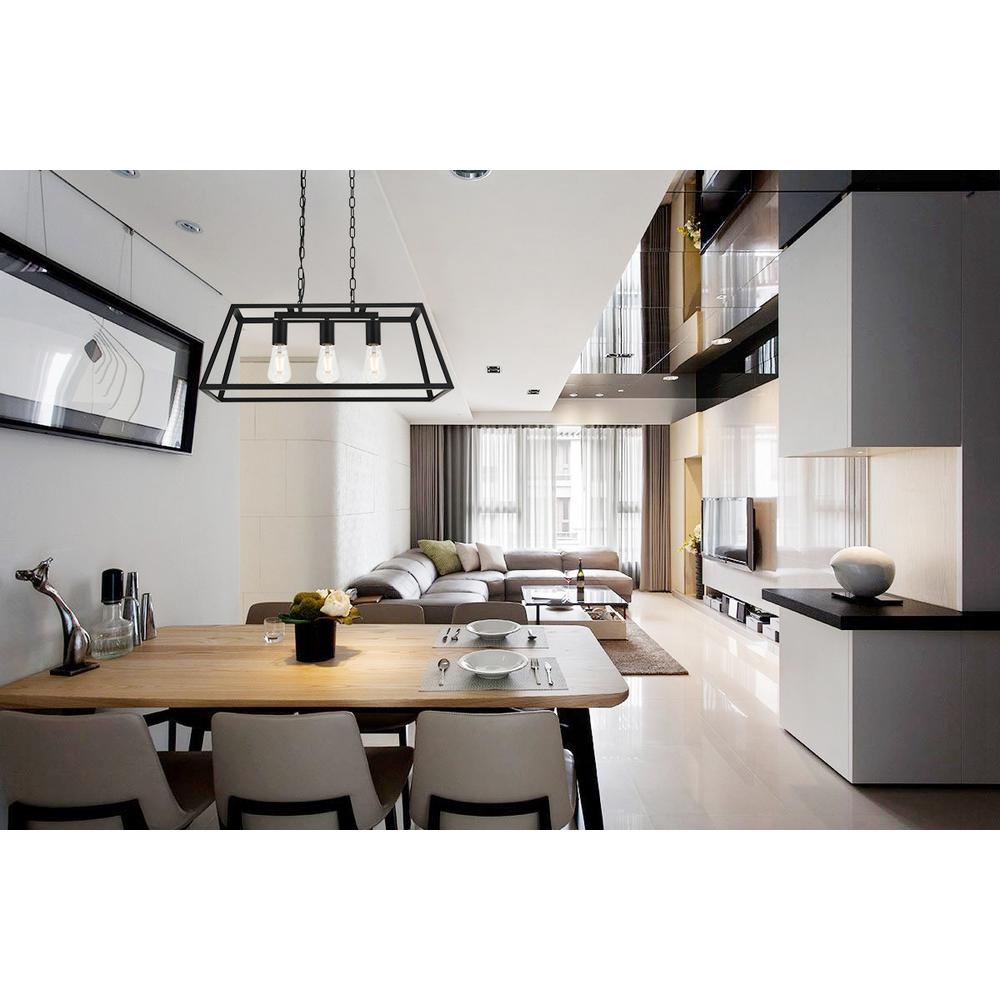 Resolute 3 light black Pendant. Picture 11