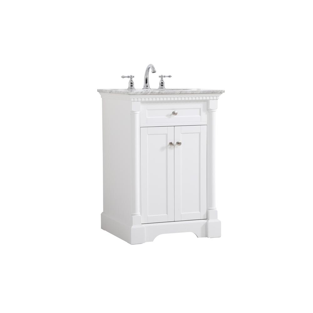 24 inch Single bathroom vanity in  White. Picture 7