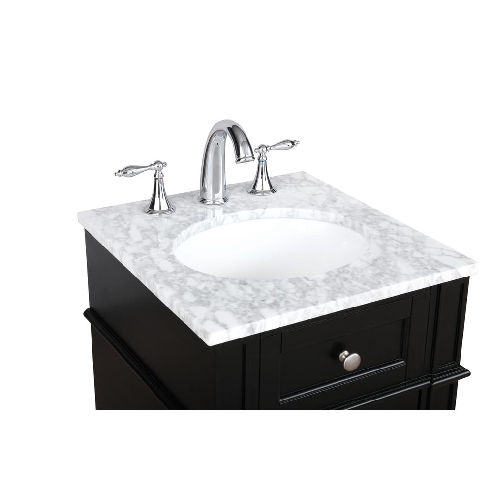 18 inch Single bathroom vanity in Black. Picture 10