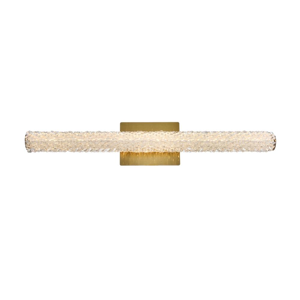 Bowen 30 inch Adjustable LED Wall Sconce in Satin Gold. Picture 1