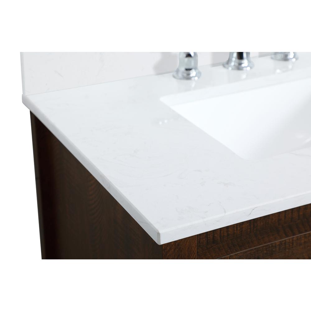 30 inch Single Bathroom Vanity in Espresso with Backsplash. Picture 12
