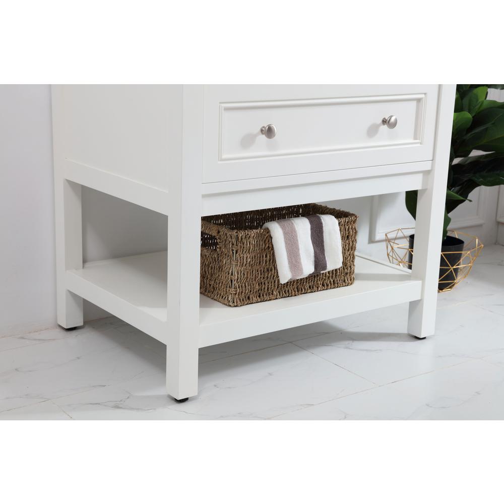 30 in. Single bathroom vanity set in White. Picture 5