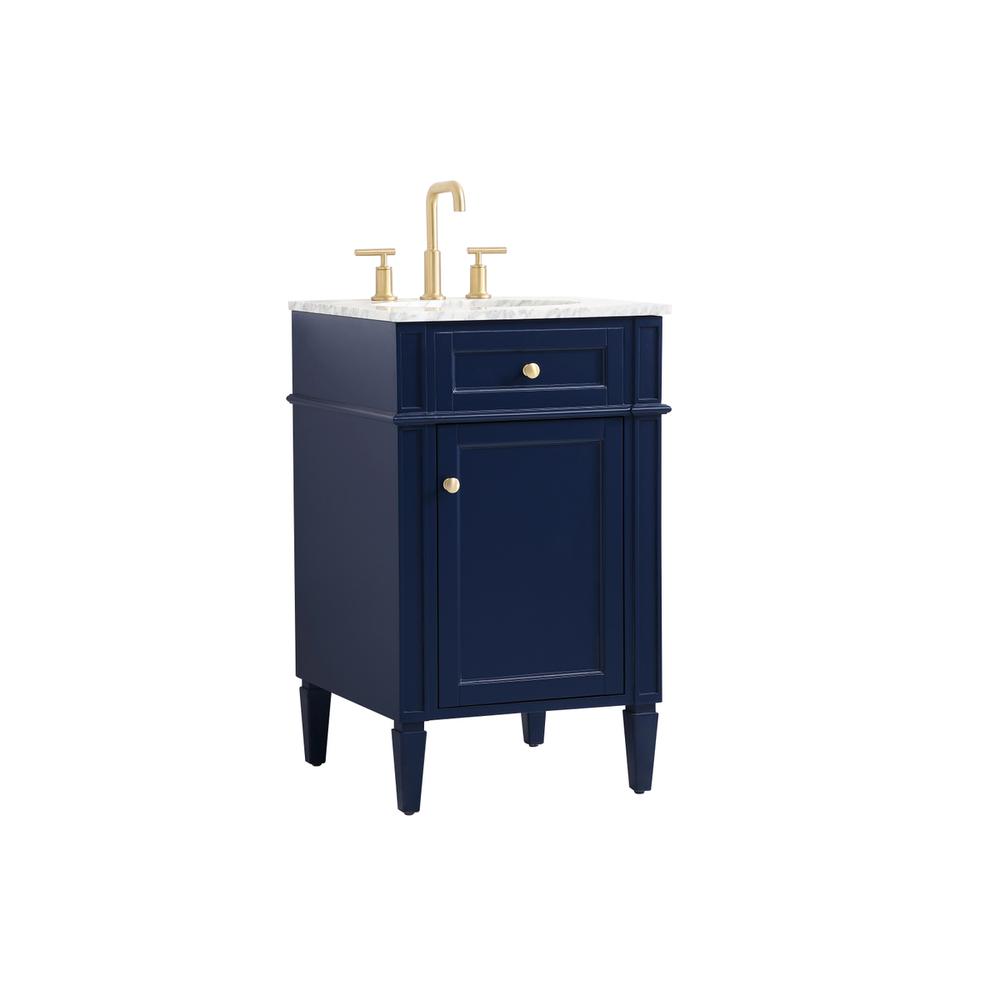 21 inch Single bathroom vanity in blue. Picture 7