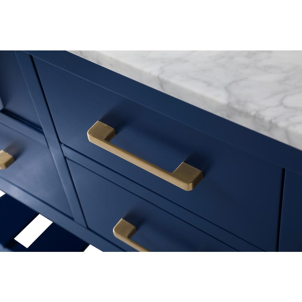 72 inch double bathroom vanity in blue. Picture 12