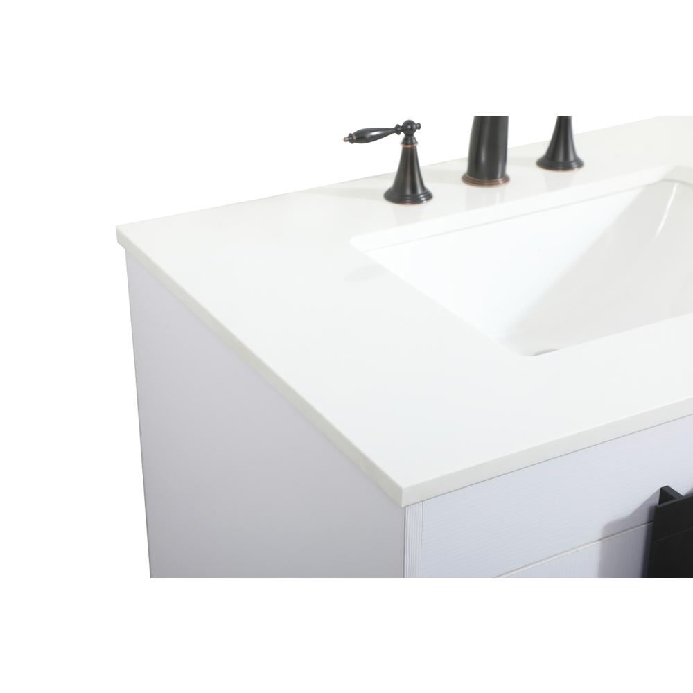 32 inch Single bathroom vanity in white. Picture 11
