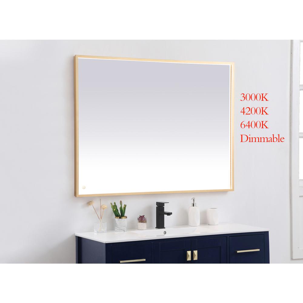 Pier 36x48 inch LED mirror with adjustable color temperature. Picture 2