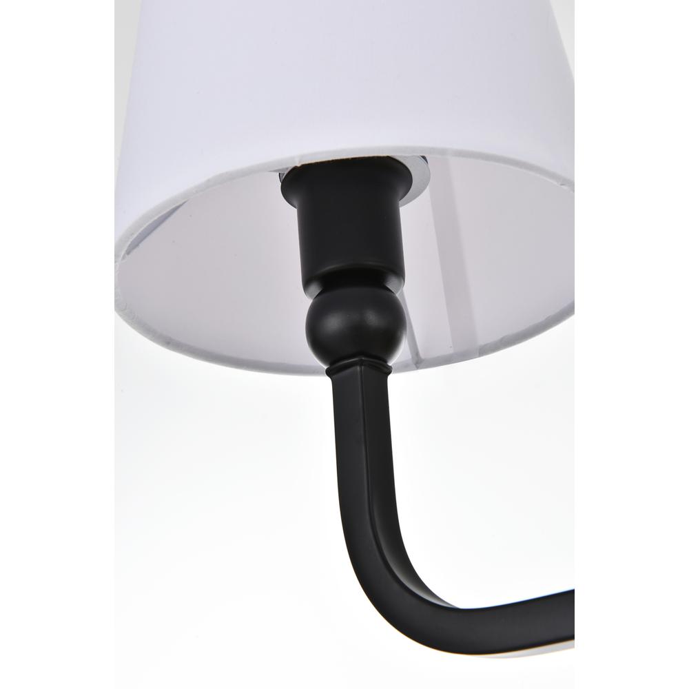 Colson 3 light Black and Clear Bath Sconce. Picture 4