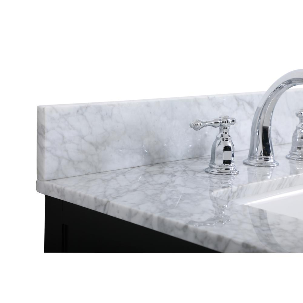 36 inch Single bathroom vanity in black with backsplash. Picture 11