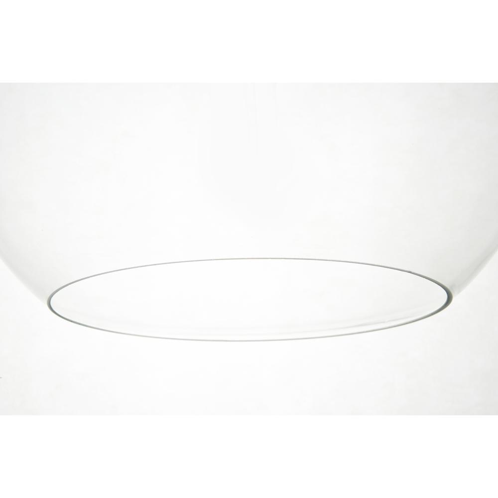 Baxter 1 Light Chrome Pendant With Clear Glass. Picture 3