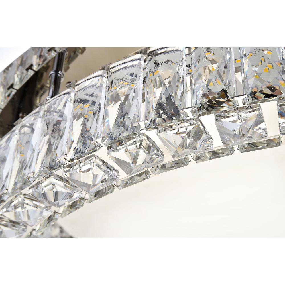 Monroe LED light Chrome Flush Mount Clear Royal Cut Crystal. Picture 4
