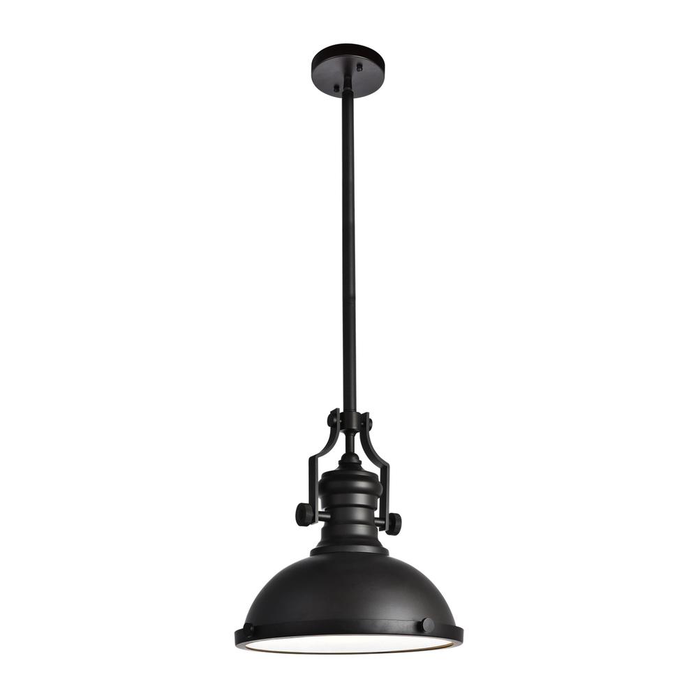 Eamon Collection Pendant D13 H13.3 Lt:1 Oil rubbed bronze Finish. Picture 1