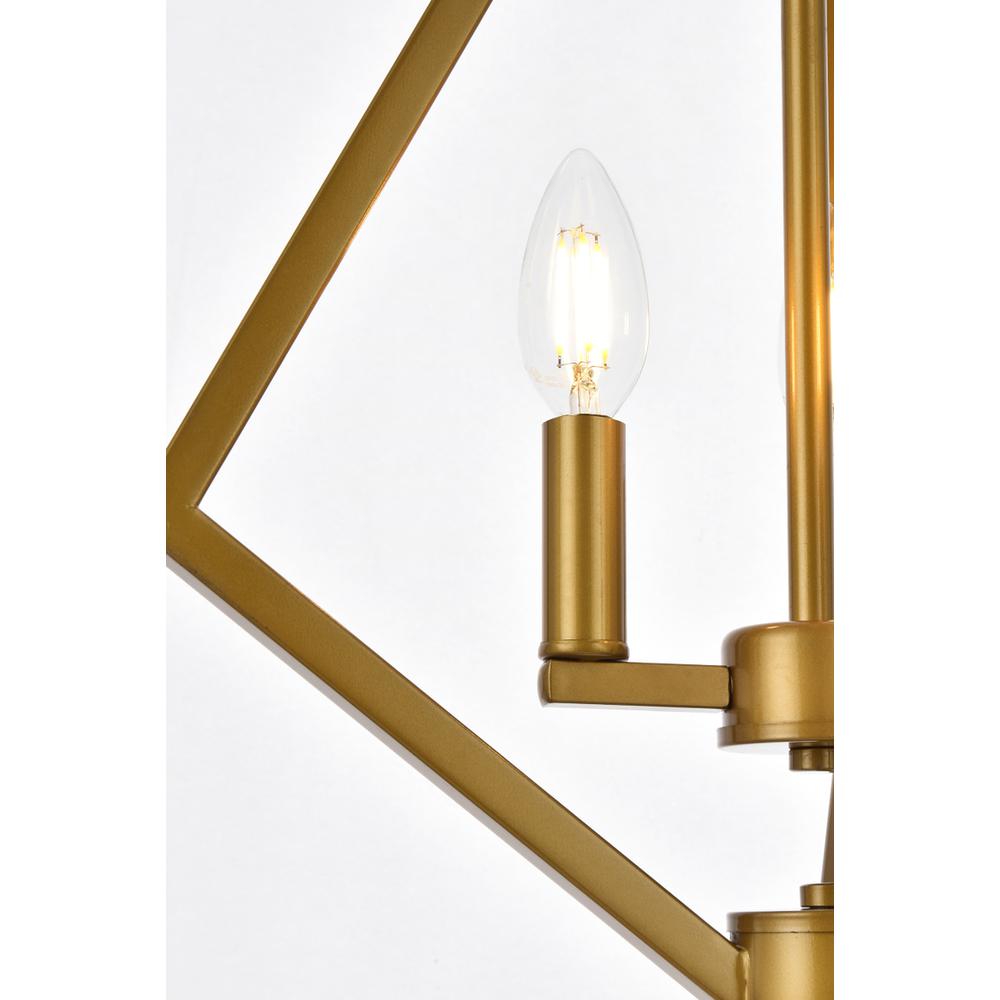 Irina 3 lights pendant in brass. Picture 4