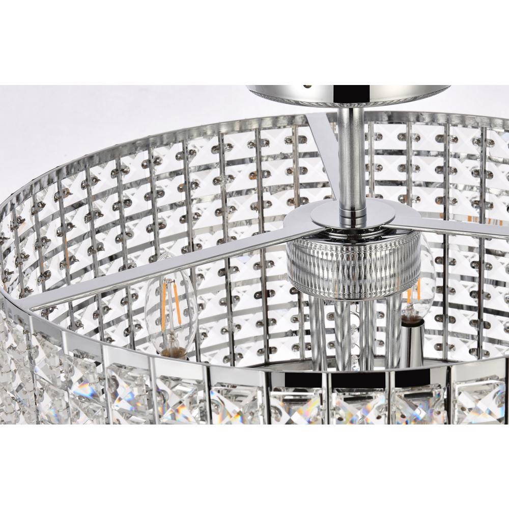 Elise 17 inch flush mount in chrome. Picture 6