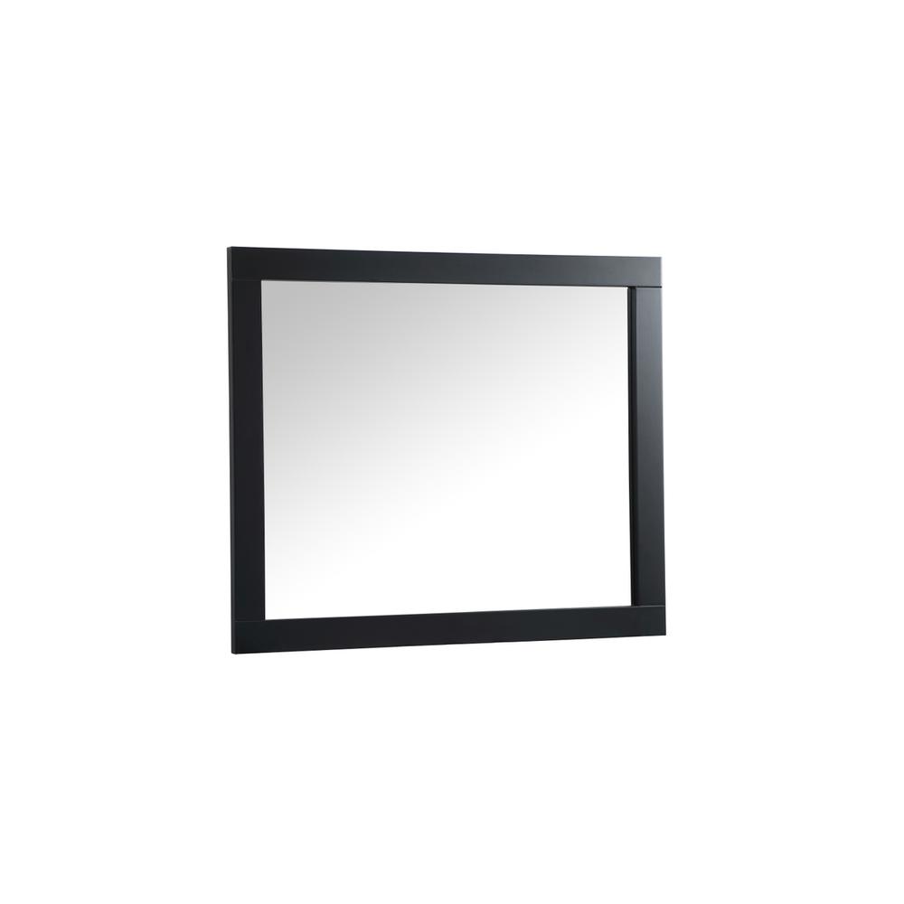 Aqua vanity mirror 30x36 inch in black. Picture 7