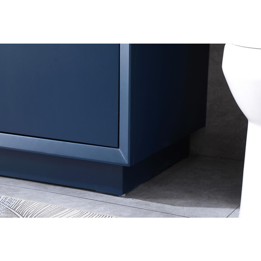 36 Inch SIngle Bathroom Vanity In Blue. Picture 6