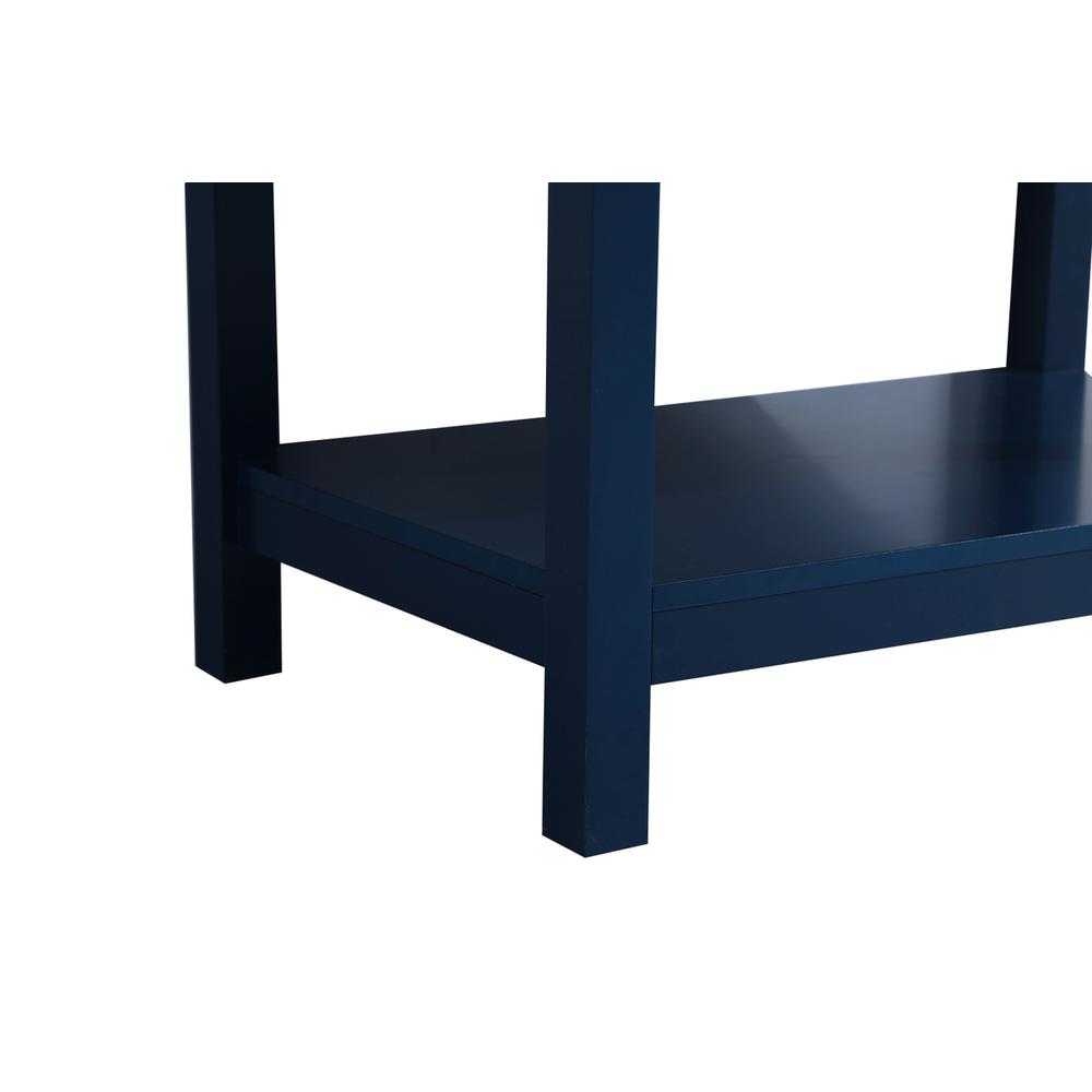 30 inch Single Bathroom Vanity in Blue with Backsplash. Picture 13