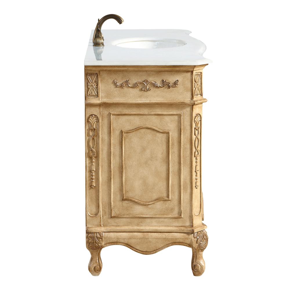 48 inch Single Bathroom vanity in Antique Beige. Picture 4