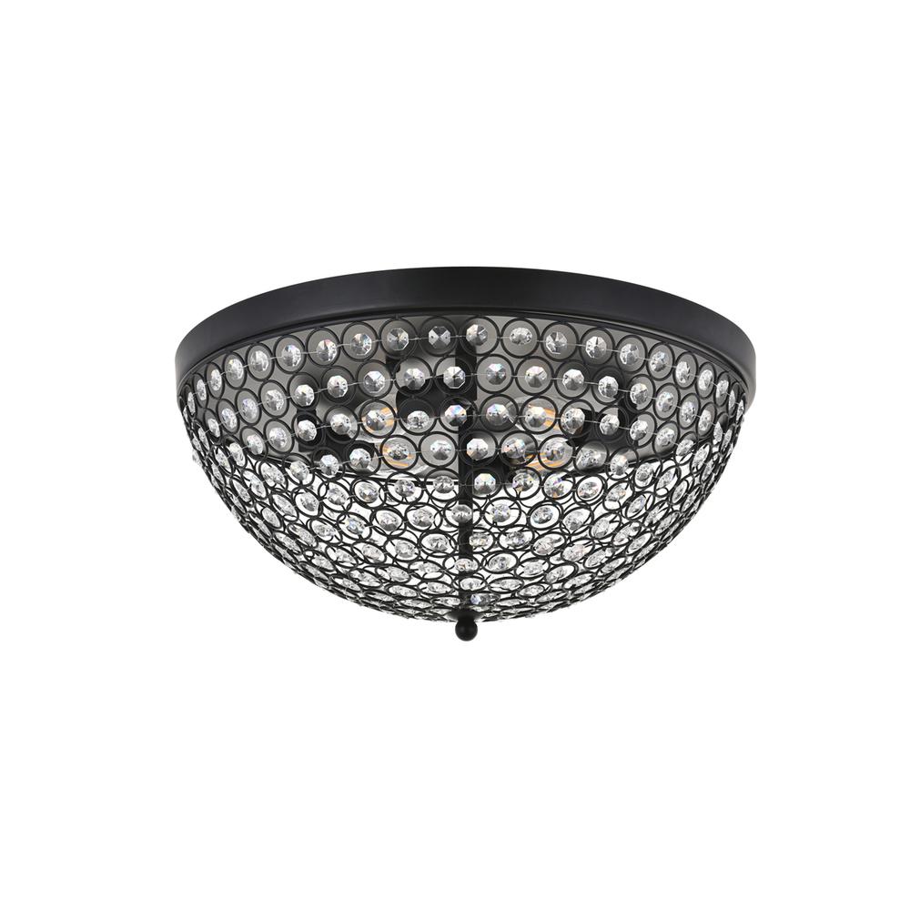 Taye 4 light Matte Black Flush Mount. Picture 4