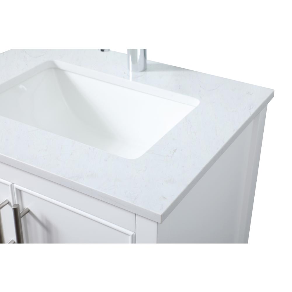 24 Inch SIngle Bathroom Vanity In White. Picture 11