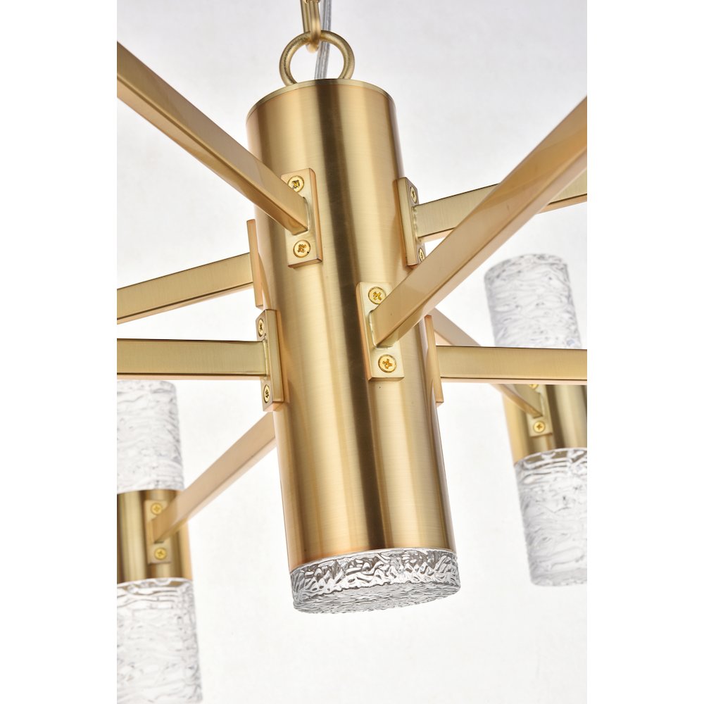 Vega 17 Light Gold Led Pendant. Picture 11