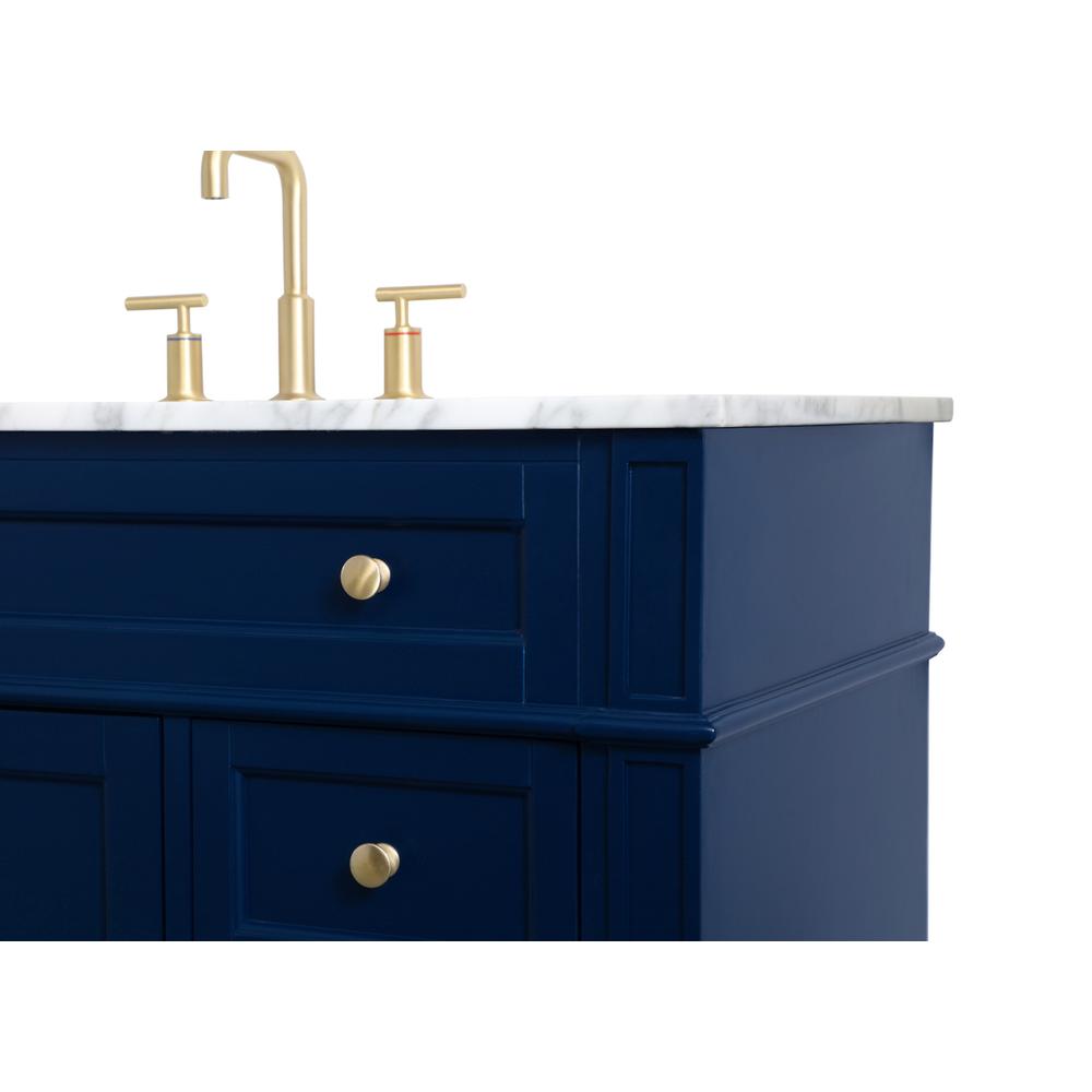 42 inch Single bathroom vanity in blue. Picture 12
