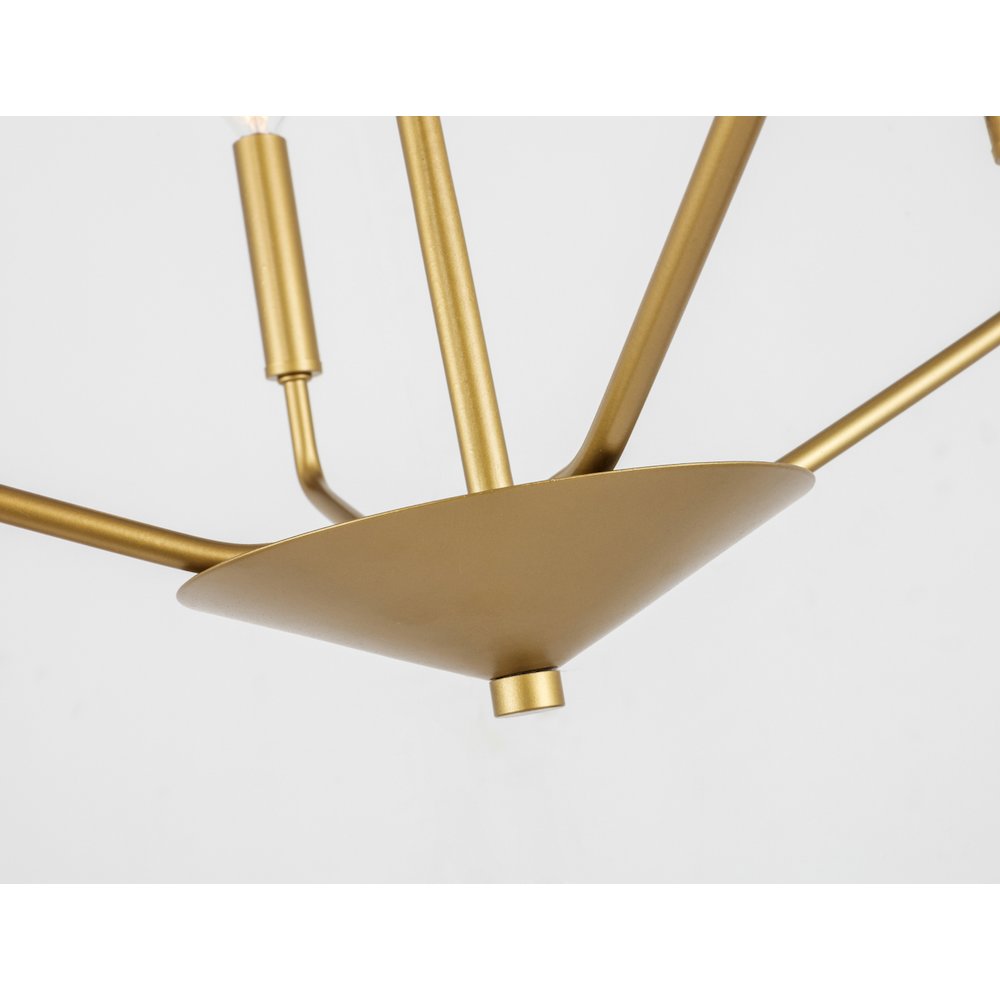 Enzo 4 Light Brass Pendant. Picture 13