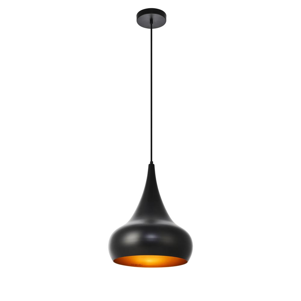 Circa Collection Pendant D11.5in H15in Lt:1 Black Finish. Picture 1