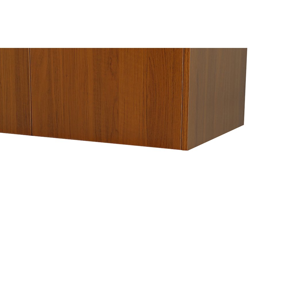 36 Inch Single Bathroom Vanity In Teak With Backsplash. Picture 14