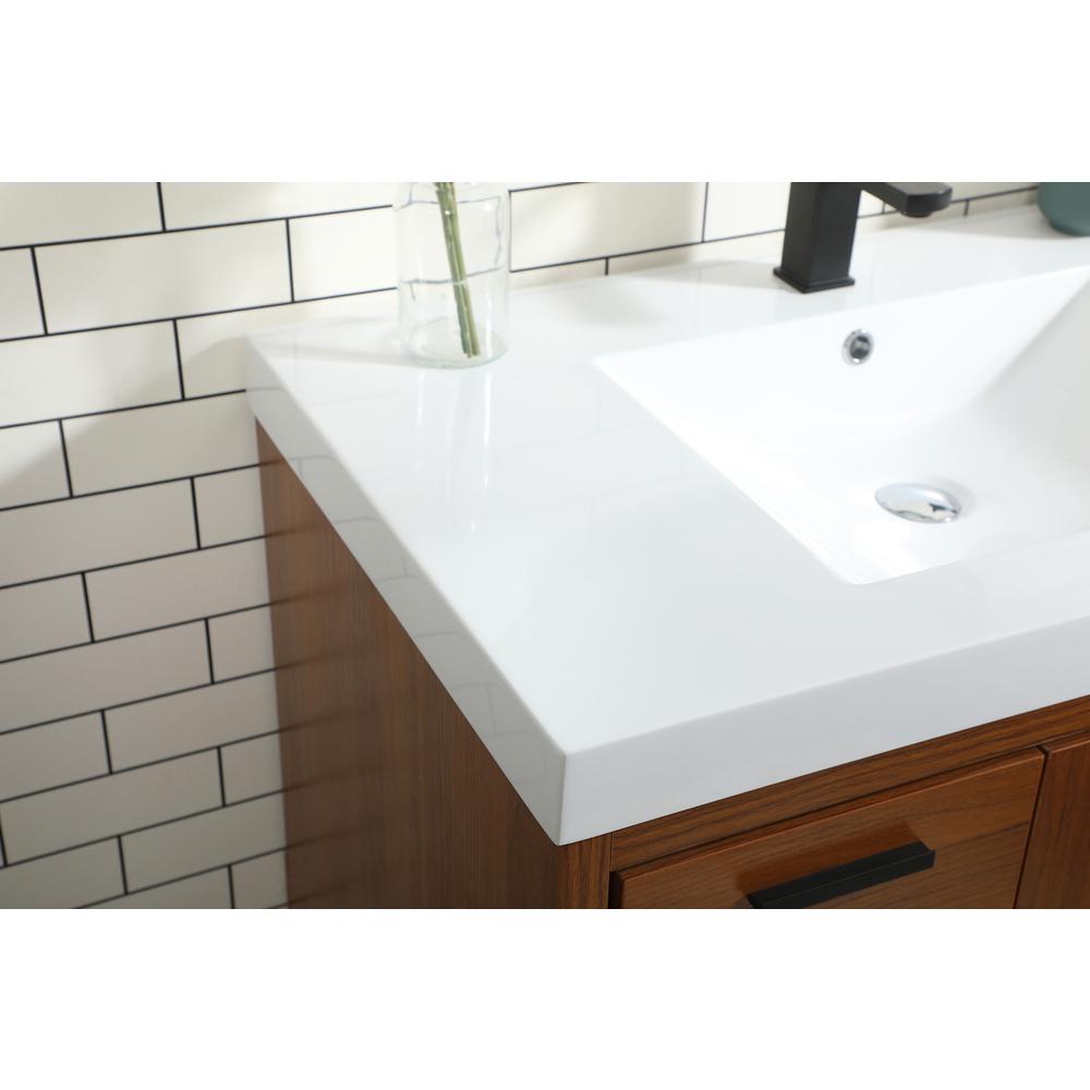 36 inch Single bathroom vanity in Teak. Picture 5