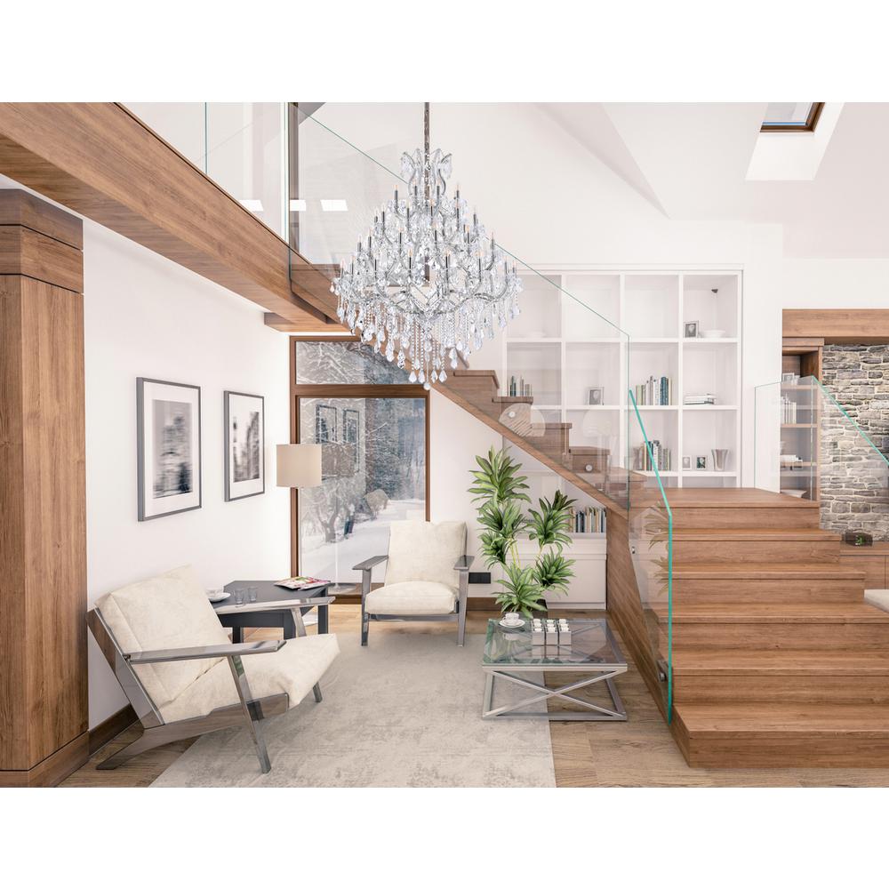 Maria Theresa 49 light Chrome Chandelier Clear Royal Cut Crystal. Picture 8