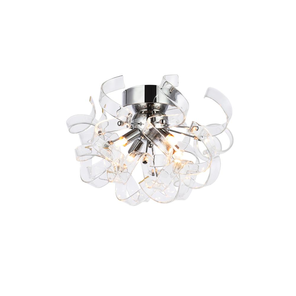 Ritz 4 Light Chrome Flush Mount, Wall Sconce. Picture 2