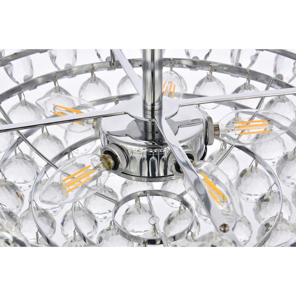 Emilia 20 inch flush mount in chrome. Picture 5