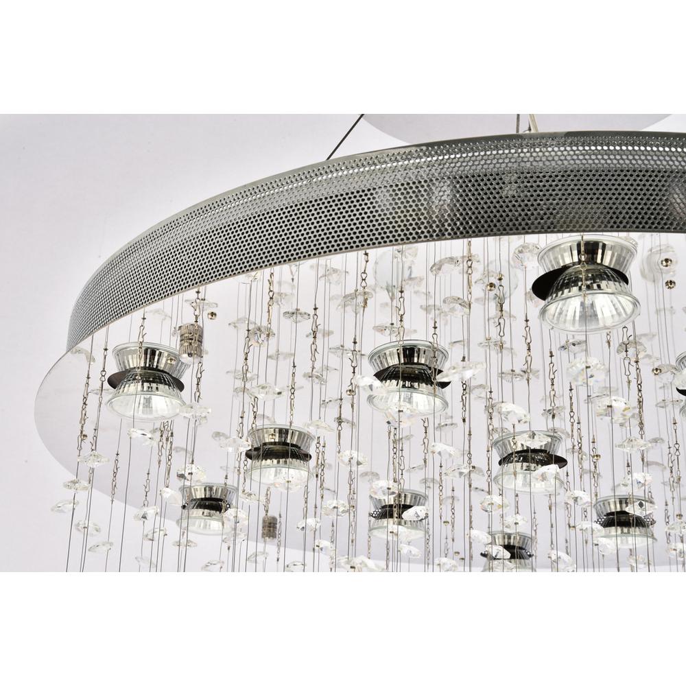 Galaxy 13 light Chrome Chandelier Clear Royal Cut Crystal. Picture 5