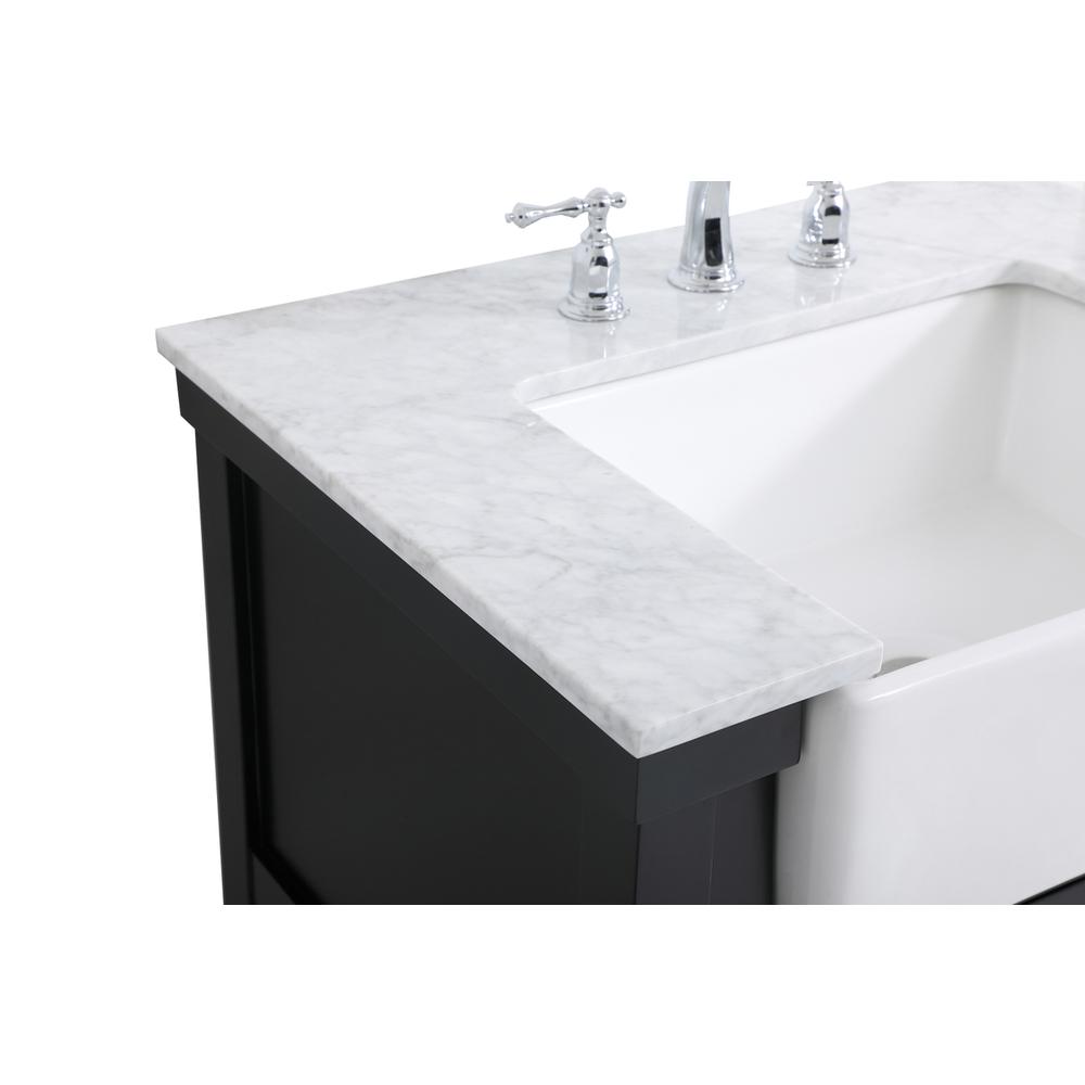 30 inch Single bathroom vanity in black. Picture 11