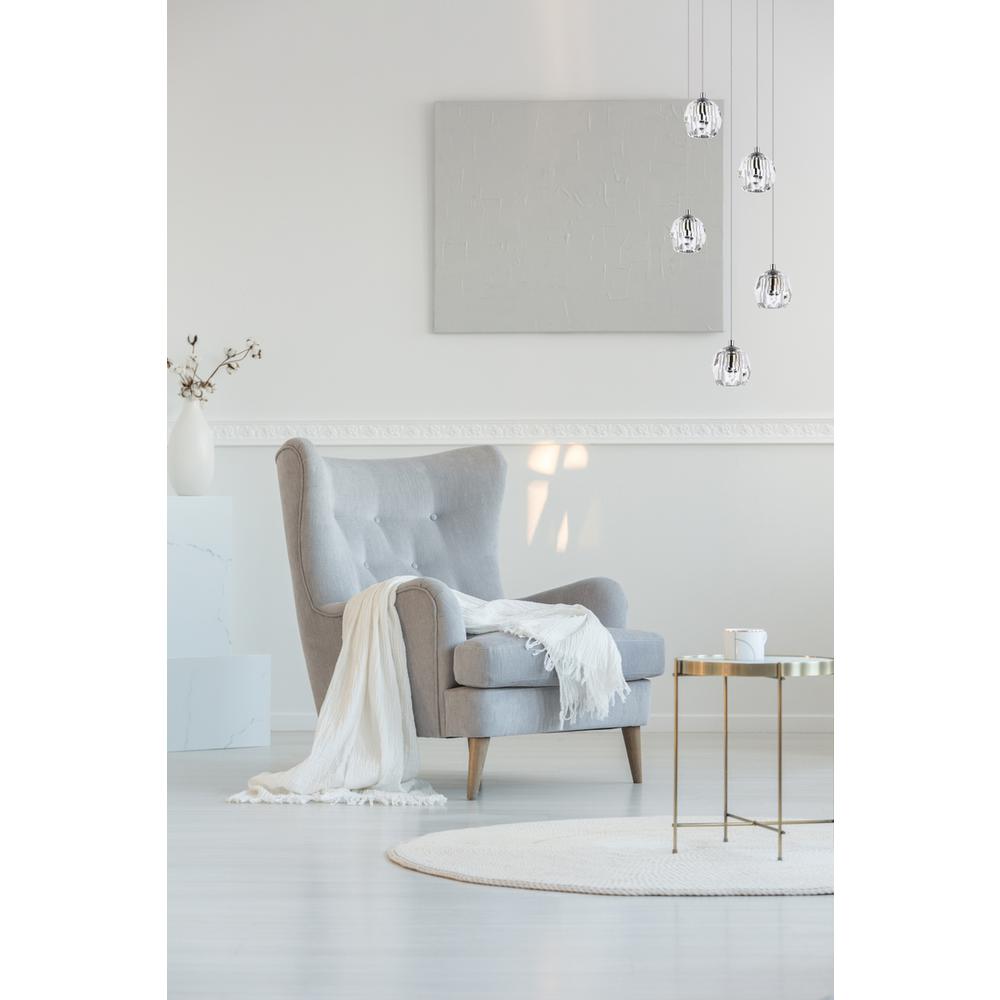 Eren 5 lights Chrome pendant. Picture 6
