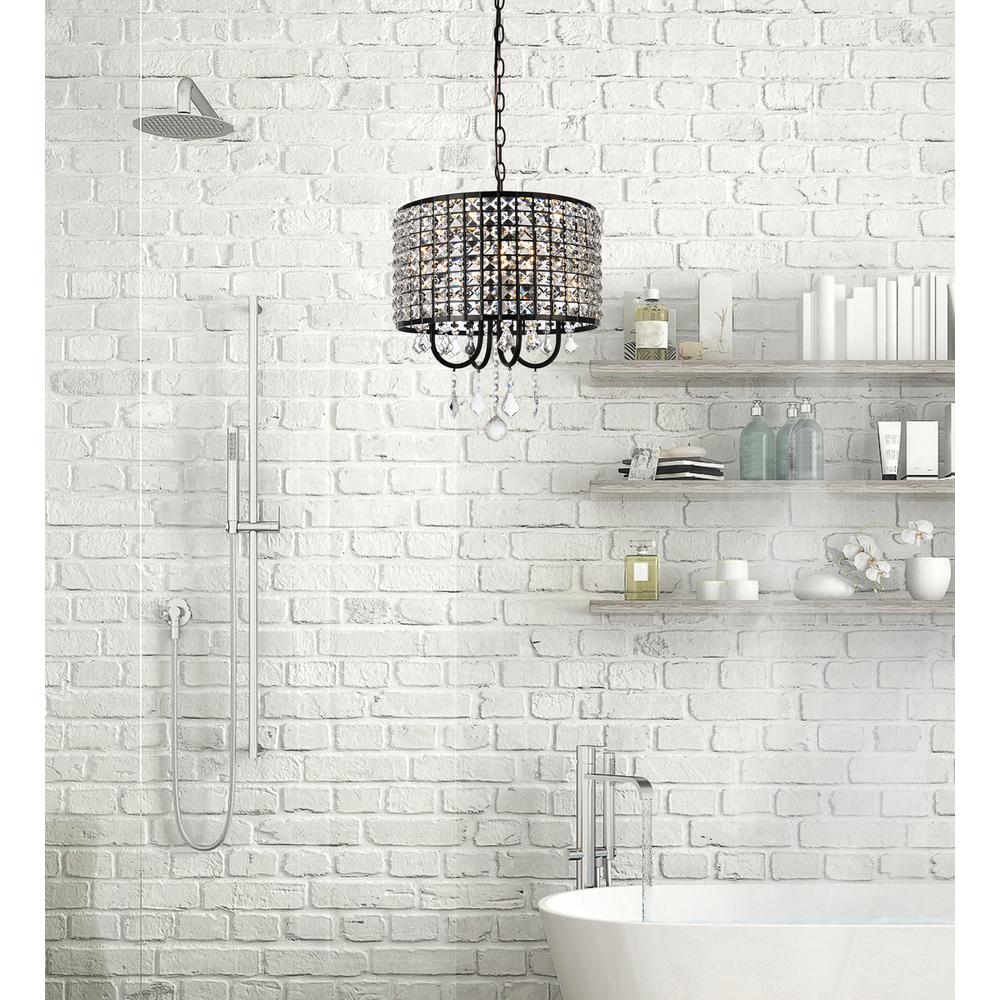 Elise 14 inch pendant in black. Picture 8