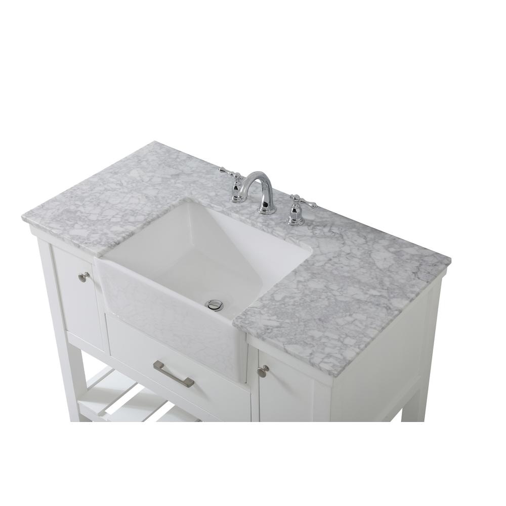 42 inch Single bathroom vanity in white. Picture 10