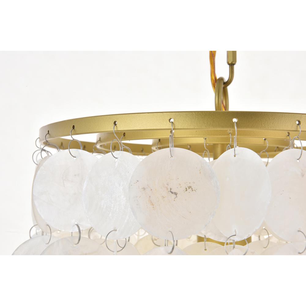 Selene 1 light Brass Pendant. Picture 8