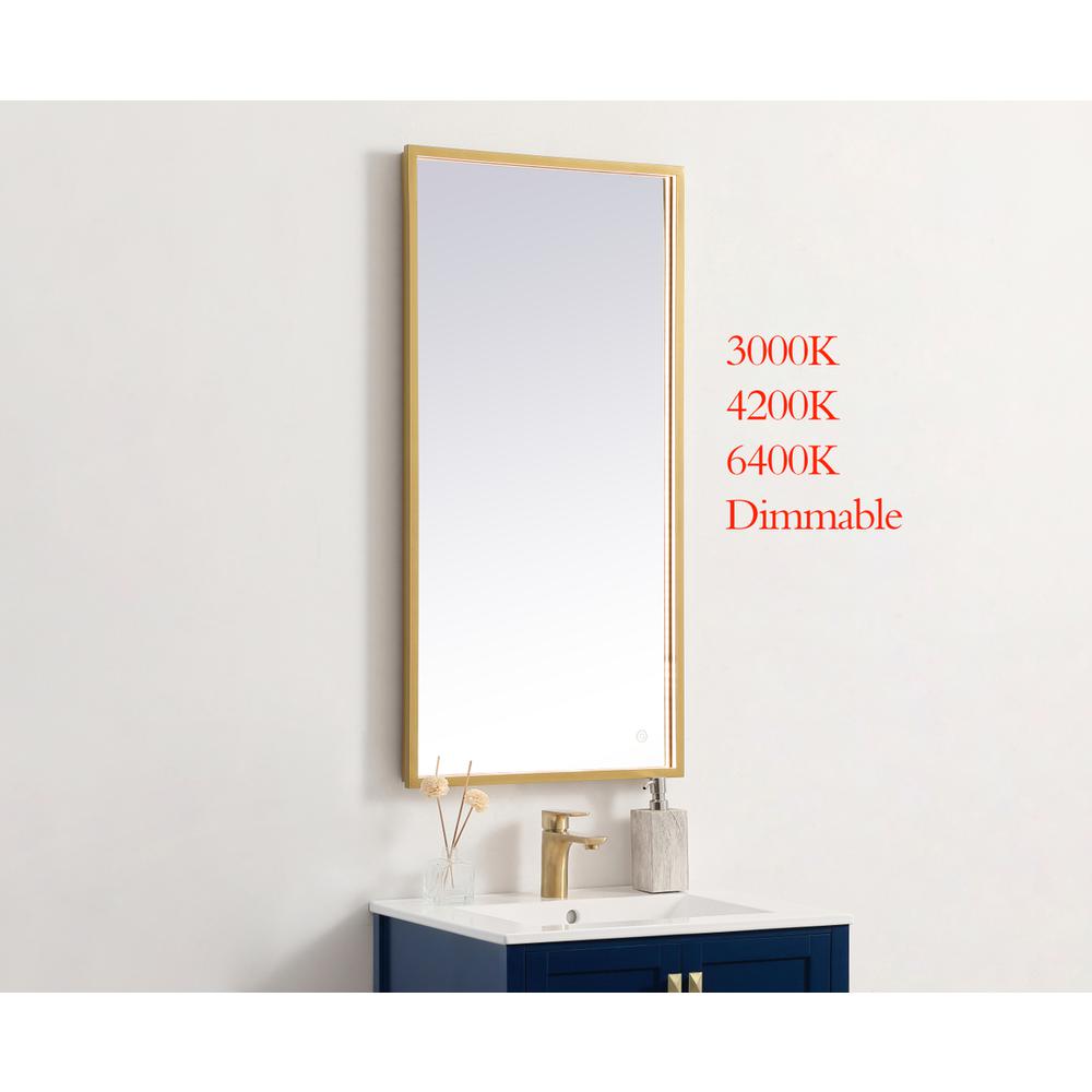 Pier 20x40 inch LED mirror with adjustable color temperature. Picture 2