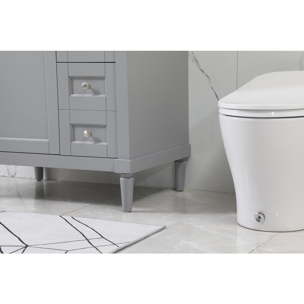 32 inch Single bathroom vanity in grey. Picture 6