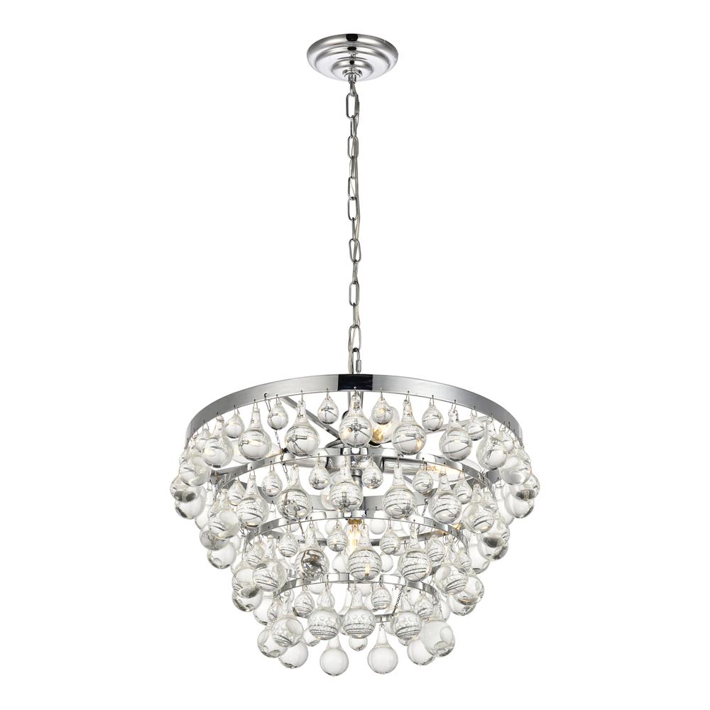 Kora Collection Pendant D17 H10.9 Lt:5 Chrome Finish. Picture 2