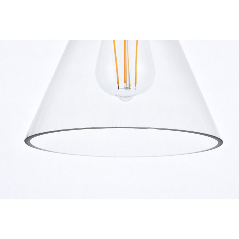 Mera 1 light brass pendant. Picture 3