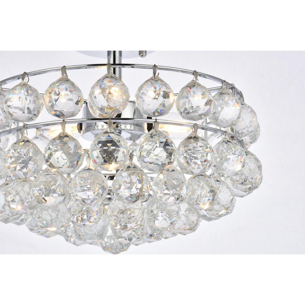 Savannah 14 inch flush mount in chrome. Picture 4