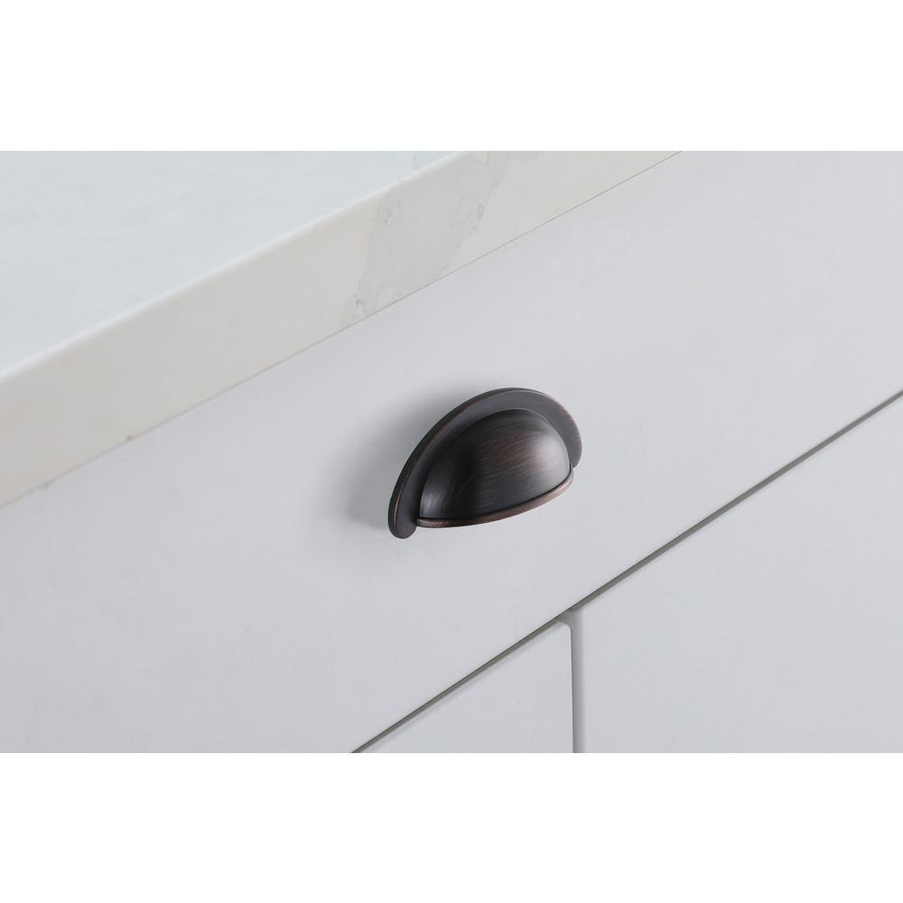Claude 2-3/4" Center to Center Oil-rubbed Bronze Cup Bar Pull Multipack. Picture 2