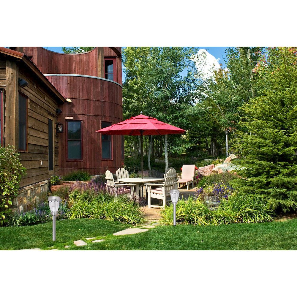 Outdoor Silver Led 3000K Pathway Light In Pack Of 6. Picture 2