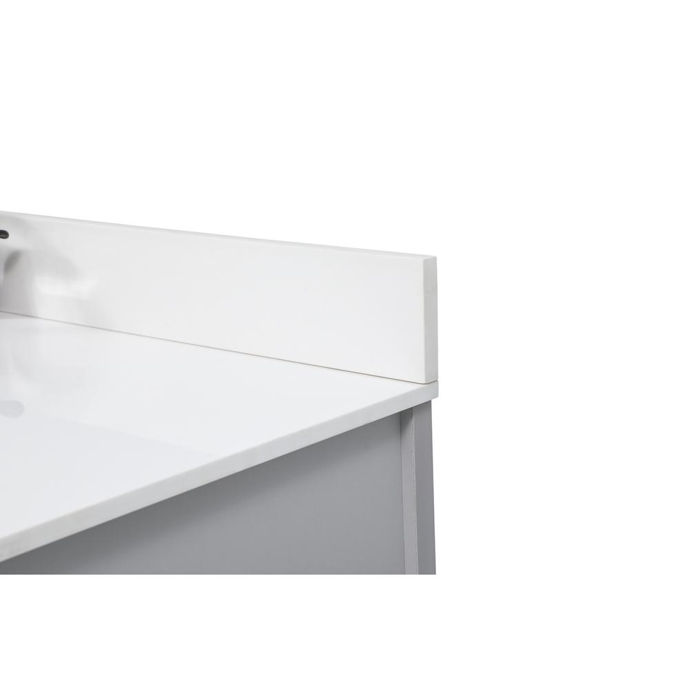 48 inch Single bathroom vanity in grey with backsplash. Picture 11