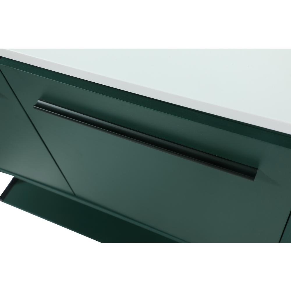 36 inch Single bathroom vanity in green with backsplash. Picture 12