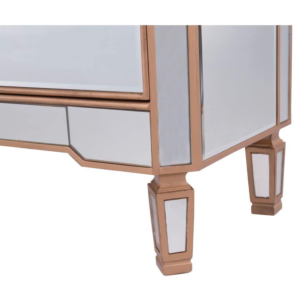 5 Drawer Cabinet 33 in. x 16 in. x 49 in. in Gold paint. Picture 8