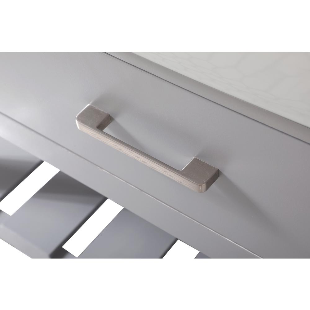 42 inch Single bathroom vanity in grey. Picture 12